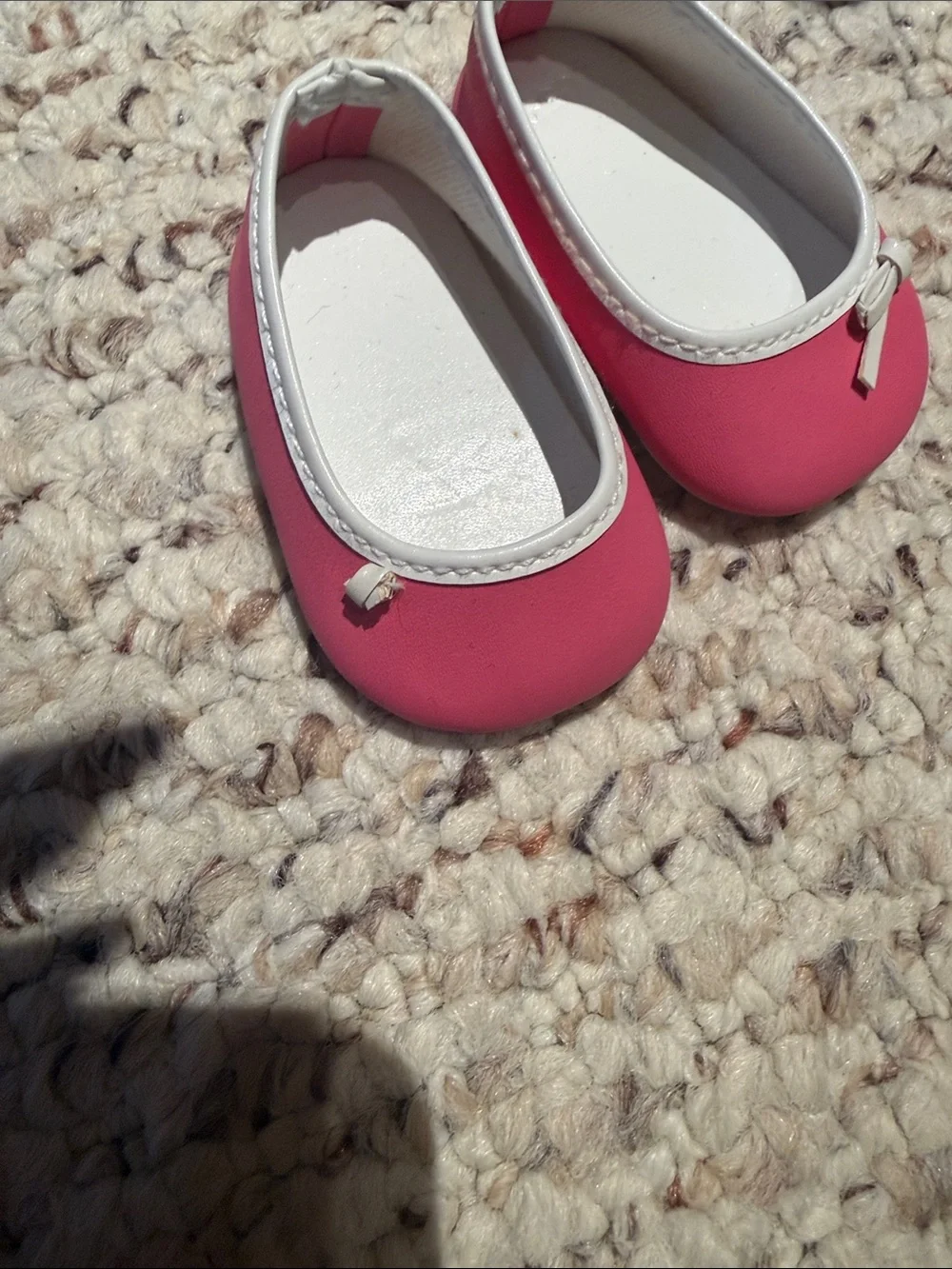 American Girl Doll Pink Bow Toe Flat
